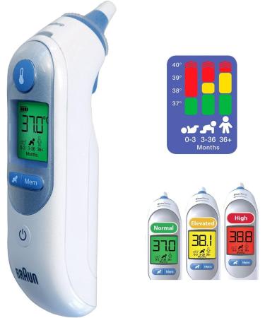 Buy Braun IRT6520 ThermoScan 7 Infrared Ear Thermometer + 40 Replacement Caps & Storage Bag Accurate Temperature Measurement for All Ages - Free International Shipping - Buy Online on SooperMarket.com