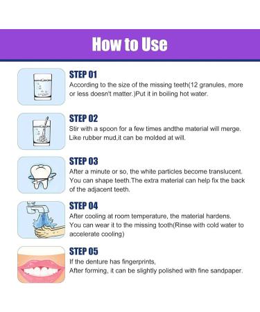 Tooth Repair Set | Temporary Denture Kit | Self-Confident Smile with Thermal Adaptation Beads - 30ml - Buy Online on SooperMarket.com