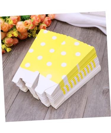 CIYODO 48pcs Party Candy Cartons Popcorn Boxes for Party Popcorn Gifts Popcorn Bucket Men Gift Popcorn Cups Candy Buffet Bags Candy Bar Bag Mens Gifts Man Party Bag Disposable medium Yellow - Buy Online on SooperMarket.com