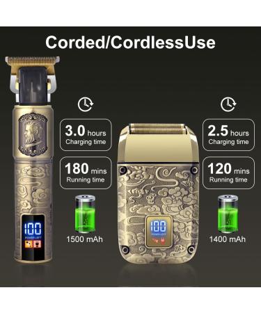Hatteker Electric Razor Foil Shavers for Men Beard Trimmer Bald Head Shaver Grooming Kit Barber Clippers Hair Trimmer Shaving Kit with 4 Guards - Buy Online on SooperMarket.com