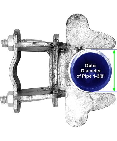 Kennel Gate Latch for Dog Kennels - 1-3/8 Frame - Dog Kennel Panel Frame - Buy Online on SooperMarket.com