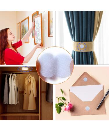 Self Adhesive Dots  1056pcs(528 Pairs) 0.59  Diameter White Sticky dots  Hook & Loop dots with Strong Adhesive  Sticky Back Coins Tapes 15mm for Classroom  Office  Home 0.59 -1056Pcs - Buy Online on SooperMarket.com