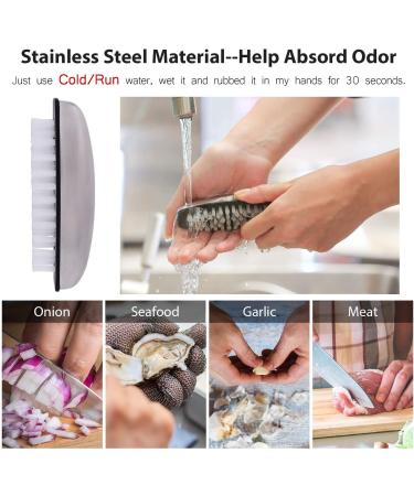 3-Piece Stainless Steel Nail Brush Set - Vibury Hand Wash Brushes for Cleaning Nails, Mud, and Eliminating Odors - Buy Online on SooperMarket.com
