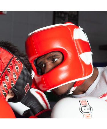 Ringside Deluxe Face Saver Boxing Headgear - Large-X-Large - Red - Buy Online on SooperMarket.com