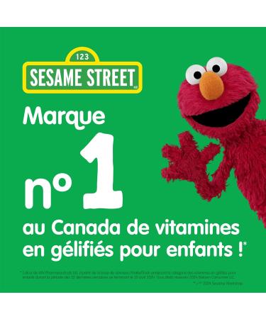 Sesame Street Brilliant Omega-3 Kids Gummy with DHA by Webber Naturals 120 Gummies For Children Age 3 and Up - Buy Online on SooperMarket.com