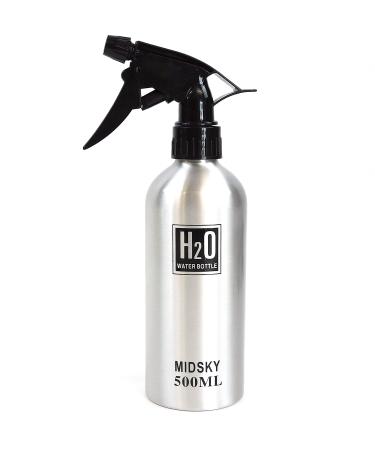 Hair Salon Aluminum Spray Water Bottle (Silver)