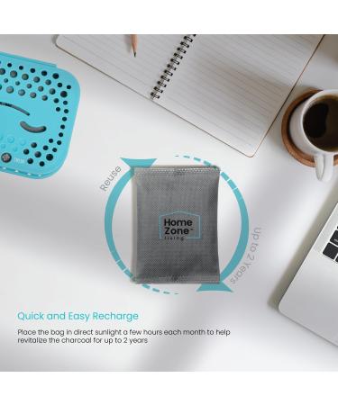 Home Zone Living Cleanaura Desodorative Filter Set Carbon Filter Bag & Magnetic Sticker for Odor Elimination | International Shipping Available - Buy Online on SooperMarket.com