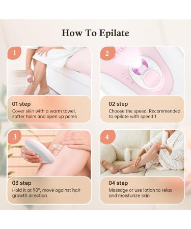 Epilator Facial Epilator Electric Hair Epilator for Women Face Facial Hair Removal Painless Epilator for Women Face Bikini Hair Remover Epilator Hair Removal Armpit Bikini Body Leg Hair Remover Epilator-0703a - Buy Online on SooperMarket.com