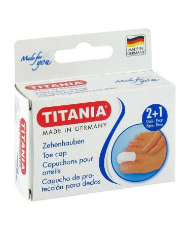 TITANIA toe caps 2 small plus 1 large box with euro hole 1 pack (1 x 10 g)
