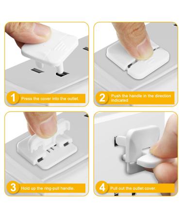 Outlet Covers Baby Proofing (40 Pack) with Hidden Pull Handle Outlet Plug Covers Prevent Electric Shock Hazard Outlet Protector Difficult for Kids to Remove Child Proof Outlet Covers Outlet Cap 40 Count (Pack of 1) - Buy Online on SooperMarket.com