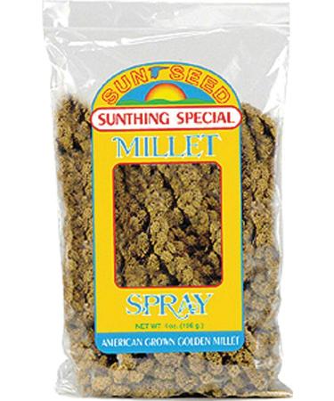 Sun Seed Company Millet Spray 4oz 4 Ounce (Pack of 1)