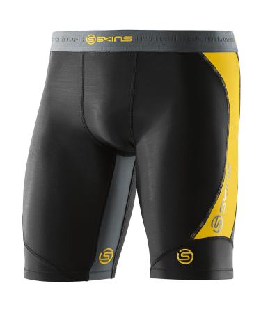 Skins Men's 1/2 Tights DNAmic Half Tights XS Black/Citron