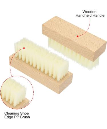 PATIKIL Shoe Cleaner Brush Square Handheld Polish Daubers for Leather Boots Canvas Sneakers White - Buy Online on SooperMarket.com