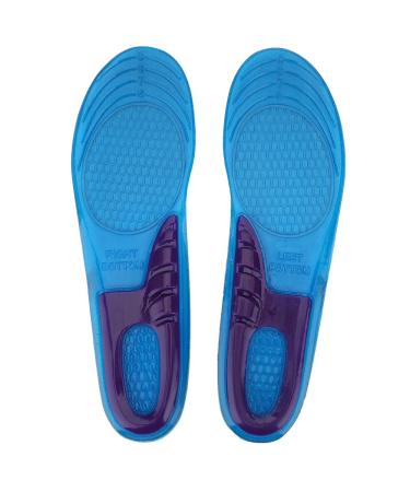 Alomejor Gel-Sport-inshole for women and men orthopedic massage damping deodorant military soft comfortable silicone insert soles shockproof insoles M (38-43)