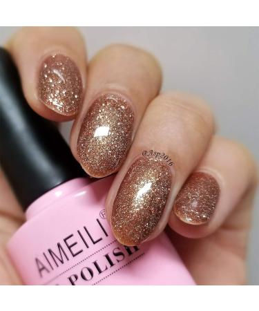 AIMEILI Christmas Glitter Gel Nail Polish Set Soak Off UV LED Gel Polish Sparkle Multicolour/Mix Colour/Combo Colour Of 6pcs X 10ml - Gift Kit 29 KIT6-29 1.67 ml (Pack of 6) - Buy Online on SooperMarket.com
