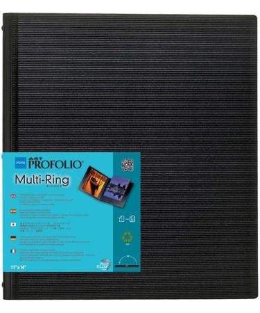Itoya ProFolio Multi-Ring Refillable Binder 9x12 with PolyGlass Pages and Cleaning Cloth - Buy Online on SooperMarket.com