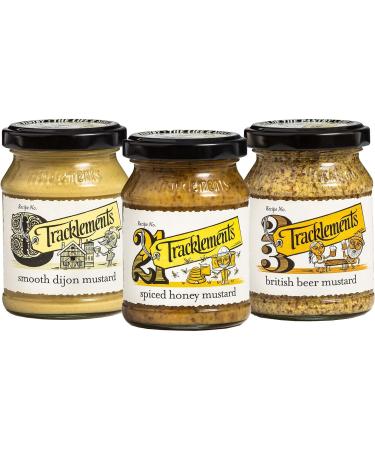 Mustard Bundle with Tracklements Smooth Dijon Mustard 140g Spiced Honey Mustard 140g and British Beer Mustard 140g (Pack of 3) - Buy Online on SooperMarket.com