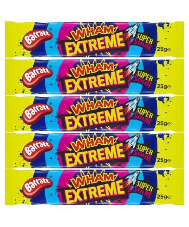 Chew Bars Bundle With Barratt Wham Extreme Bar 25g (5 Pack)