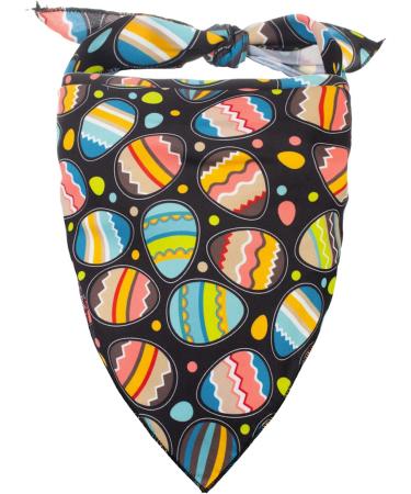 Native Pup Easter Dog Bandana| 3-Pack| Spring Scarf Set Eggs  Bunnies  Chicks (Easter  Large) Large (Pack of 3) Easter Pack 1 - Buy Online on SooperMarket.com