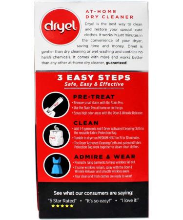 Dryel At-Home Dry Cleaning Starter Kit With Bag Breeze Clean Scent 1 kit - Buy Online on SooperMarket.com