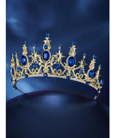 Sweetv Crystal Queen Crown Tiara for Wedding, Birthday, Prom - Shining Star - Buy Online on SooperMarket.com