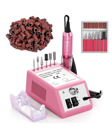 Electric nail cutter professional nail milling milling milling milling mill-nailed file 20 000 rpm acrylic gel nails Polier tool drilling drilling for home and salon use milling cutter Mother's Day gift 1st pink-20000 rpm