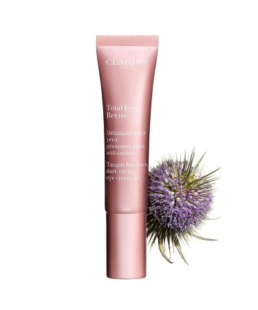 Clarins Total Eye Revive 0.5 oz | Anti-Aging Cream-Gel Treatment | Targets Dark Circles, Puffiness & Fatigue | Smoothes Fine Lines | Brightening Formula with Cooling Metal Applicator - Buy Online on SooperMarket.com