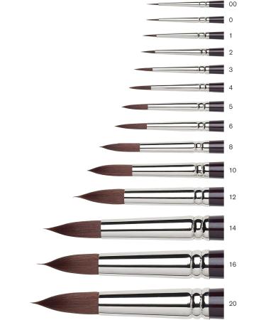 Winsor & Newton Galeria Round Brush Size 01 Black - Short Handle - Buy Online on SooperMarket.com