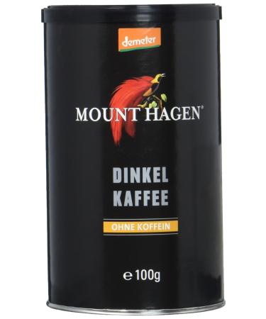 Mount Hagen Spelt Coffee (100% Spelt) Demeter pack of 4 (4 x 100 g) 4 100 g (pack of 4)