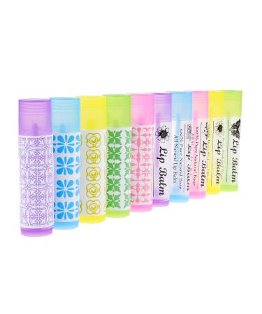 25-Pack Empty Lip Balm Tubes - 5 Colors - DIY Chapstick Containers with Stickers - 5.5 ml - Buy Online on SooperMarket.com