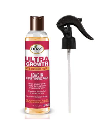 Difeel Ultra Growth Basil & Castor Hair Oil Leave-in Conditioning Spray 6 oz - Buy Online on SooperMarket.com