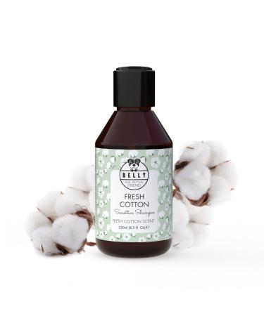 Belly vegan dog shampoo against smell - aromatic dogs shampoo fur care with oat protein and coconut butter dog shampoo against itching dog shampoo sensitive dog shampoo long -haired fresh cotton