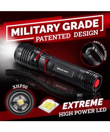 GearLight S2500 LED Flashlight - Powerful Tactical Flashlight for Camping & Emergency Use - Buy Online on SooperMarket.com