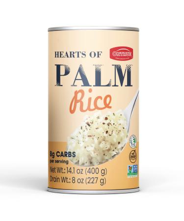 ONTRUE Low Carb Rice 14.11 Oz, Hearts of Palm Rice Gluten-Free Vegan Keto-Friendly All Natural Healthy Diet 14.1 Ounce (Pack of 1)