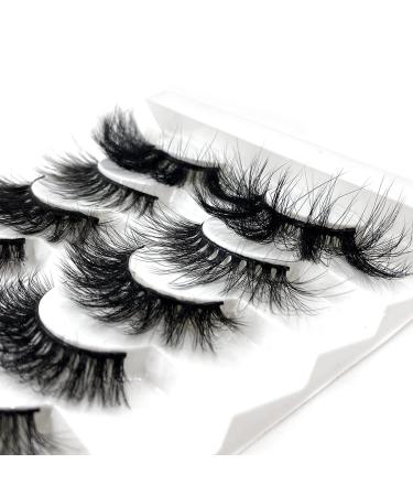 HBZGTLAD 8 Pairs 3D Mink False Eyelashes - Natural Long Makeup Lashes (Mix-81) - Buy Online on SooperMarket.com