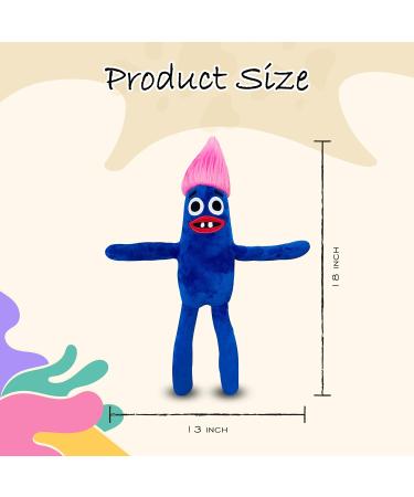 Rainbow Friends Sausage Plush Toy - Soft and Squishy Cartoon Character Stuffed Doll for Kids - Blue Sausage Teddy Pillow - Great Gift Idea - Buy Online on SooperMarket.com