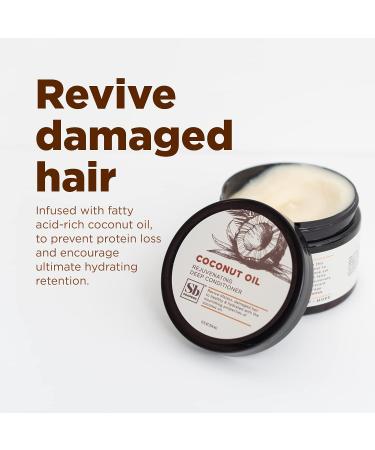 Soapbox Coconut Oil Deep Conditioner - Hydrating Treatment for Curly Hair - Vegan & Cruelty Free - 12 Fl Oz - Buy Online on SooperMarket.com