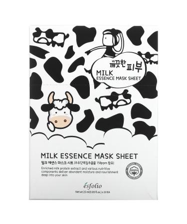 Esfolio Pure Skin Milk Essence Sheet Masks (10 Masks)