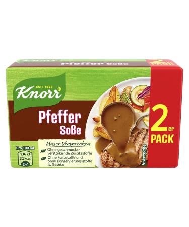 Knorr Pepper Sauce - Spicy Pepper Sauce Without Flavor Enhancers | 18x 2 Pack (46g) - International Shipping Available - Buy Online on SooperMarket.com