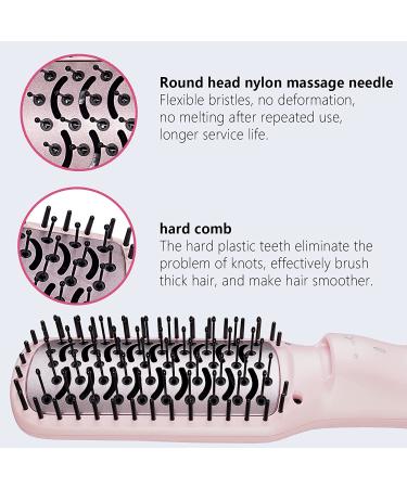 3-in-1 Ionic Hair Brush Dryer Pink - Anti-Scald One Step Paddle Brush Styler with ALCI Safety Plug - Buy Online on SooperMarket.com