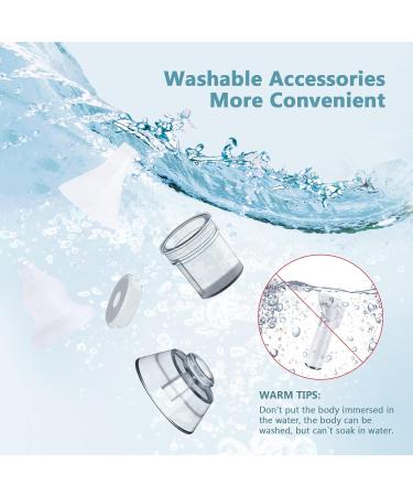 Electric Baby Nasal Aspirator & Ear Wax Remover | 3 Suction Levels | Rechargeable Nose Sucker with LED Light | Suitable for Newborns and Toddlers | 4 Silicone Tips | Bb880-1 - Buy Online on SooperMarket.com