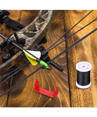 Hanaive Bowstring Separator & Serving Thread Set - Red | Compound Bow Accessory Maintenance Kit - Buy Online on SooperMarket.com