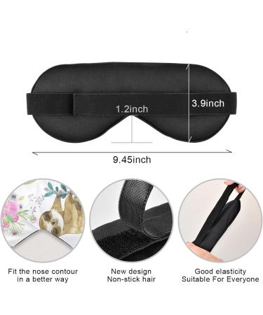 Haskirky Light Blocking Eye Mask - Breathable & Adjustable for Men and Women | Ideal for Travel, Yoga, Meditation, Office, Deep Sleep | Cute Cartoon Slot Design - Buy Online on SooperMarket.com