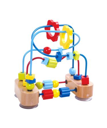Tooky Toy TKC315 small motor skills loop with colorful sliding elements and colored loops