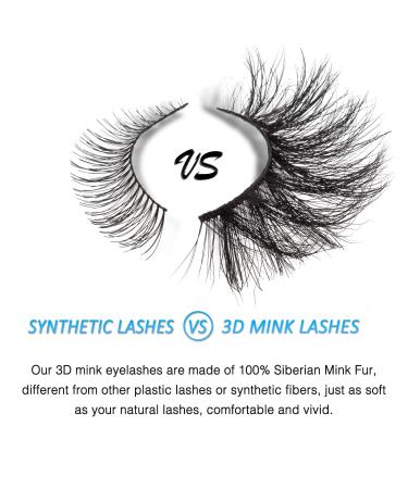 Goo Goo 16mm Siberian 3D Mink Eyelashes 3 Pairs Set - Handmade Crossed Cluster Daily Style - Buy Online on SooperMarket.com