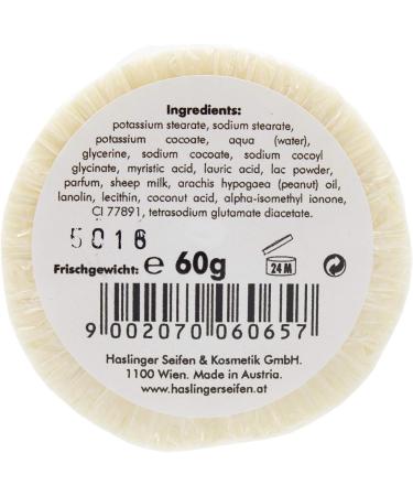 Haslinger Sheepmilk Latte di Pecora Shaving Soap 60g - Premium Quality - Buy Online on SooperMarket.com