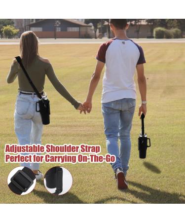 Peutier Water Bottle Sling for Stanley Tumblers | Adjustable Sleeve & Shoulder Strap | 30/40oz Compatible Carrying Bag - Buy Online on SooperMarket.com