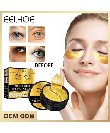 Jremreo 30 Pairs Gold Under Eye Patches with Amino Acid & Collagen - Dark Circle and Puffiness Treatment for Face Care | Beauty & Personal Care Essential - Buy Online on SooperMarket.com