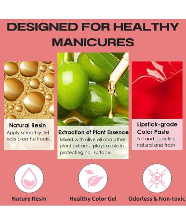 TBeautfave Coral Nail Polish Quick Dry Nail Polish Long Lasting Nail Varnish Pastel Nail Polish Non-Toxic Water Based Formula Breathable Nail Polish for Home DIY Nail Art BeanPaste - Buy Online on SooperMarket.com