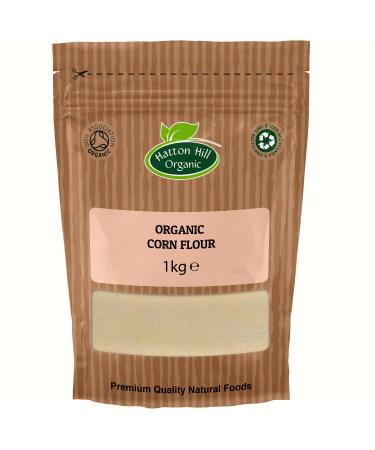 Organic Corn Flour (Maize) 1kg by Hatton Hill Organic - Free UK Delivery